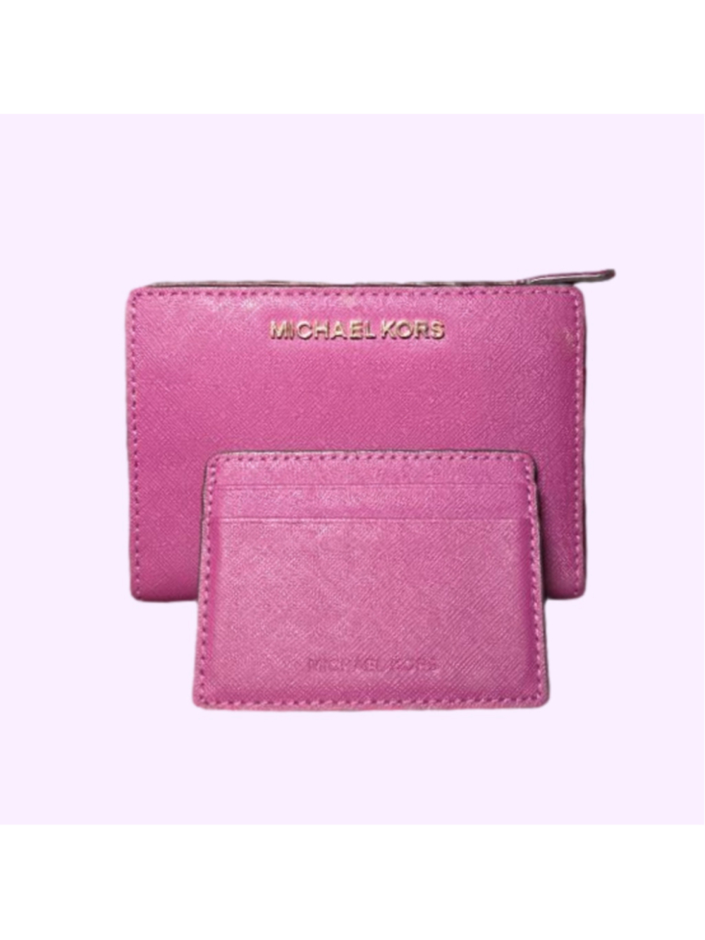 Michael Kors Pink/Purple Wallet with Card Holder